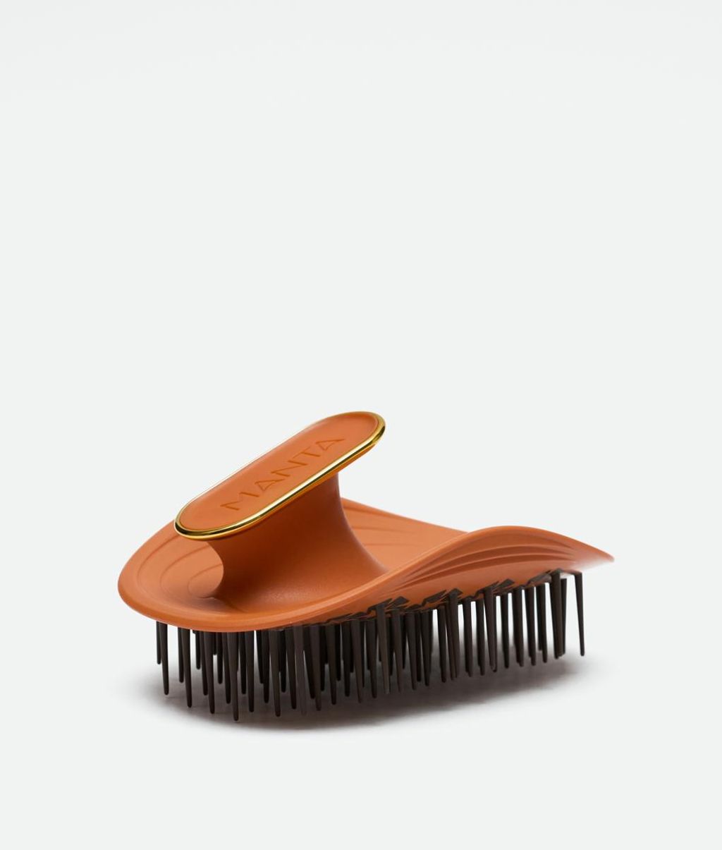 Щітка для кучерявого та хвилястого волосся помаранчева Manta Brush Kinks, Coils & Curls Amber Orange