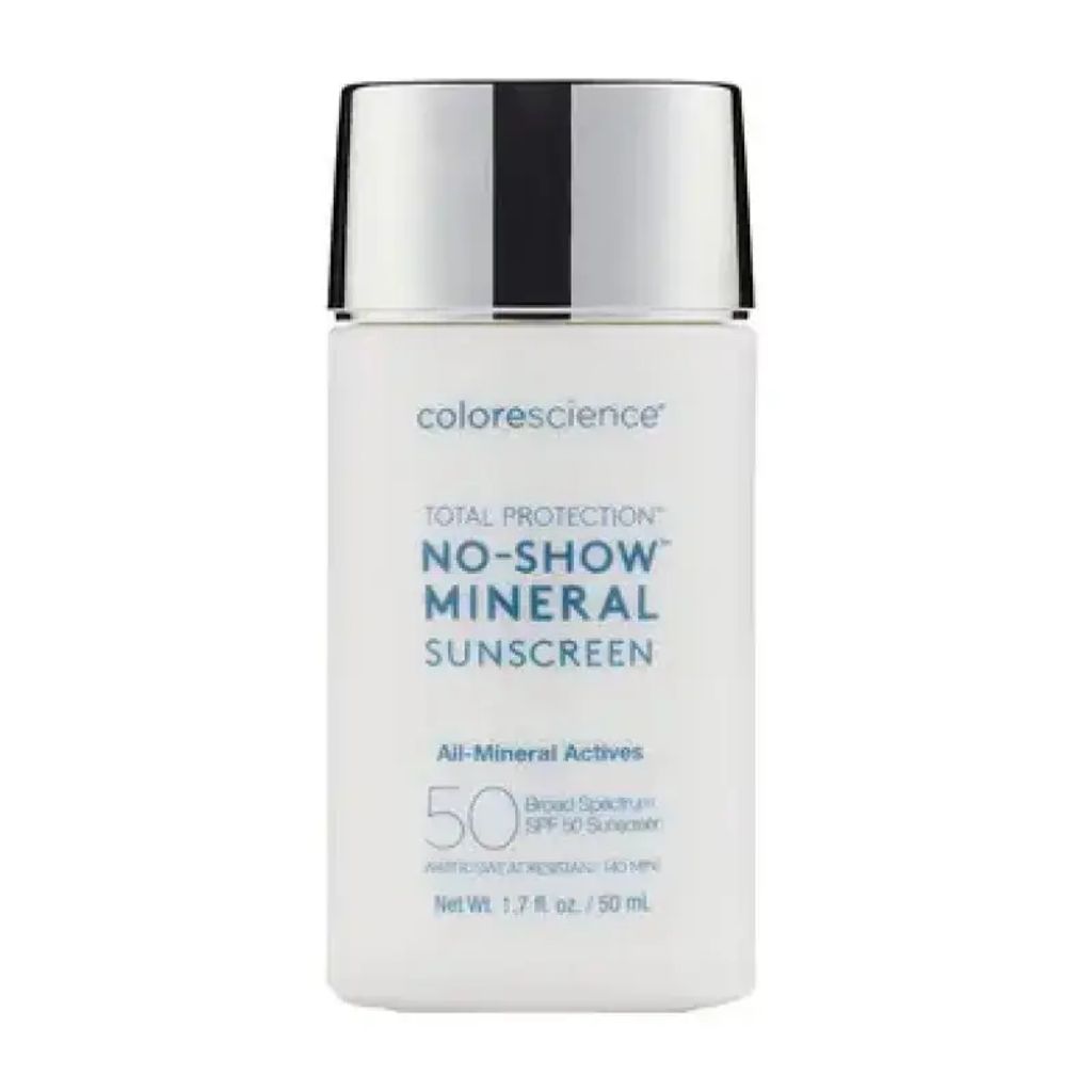Сонцезахисний флюїд мінеральний SPF 50 Colorescience Total Protection No-Show Mineral Sunscreen, 50 мл - 
