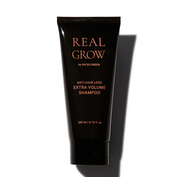 Шампунь для об'єму волосся та профілактики випадіння Rated Green REAL GROW ANTI HAIR LOSS EXTRA VOLUME SHAMPOO 200мл