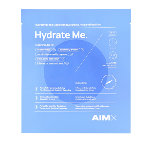 Зволожуюча маска для обличчя AIMX Hydrate Me Moisturizing Face Mask With Peptides