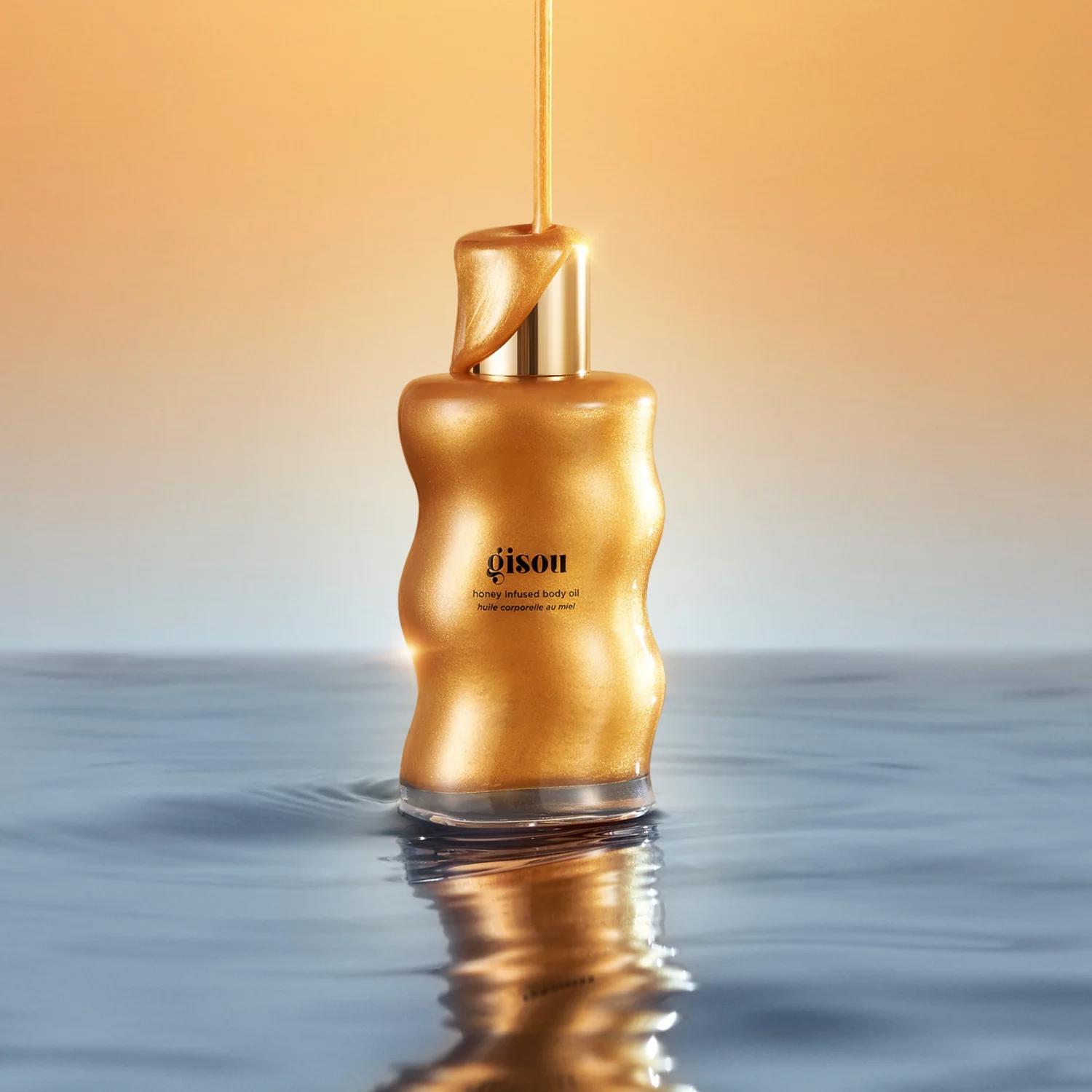 Зволожуюча олія з шиммером Gisou Honey Infused Body Oil Shimmer Glow