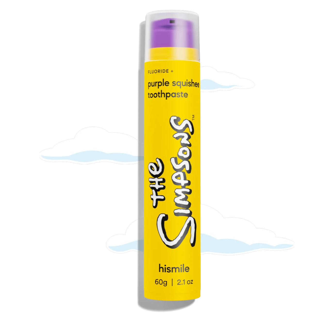 Зубна паста для мʼякого відбілювання Hismile The Simpsons Purple Squishee Toothpaste 60 г