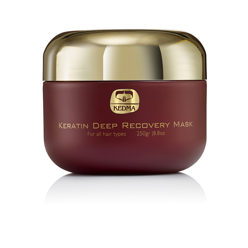 SALE Маска для волосся відновлювальна з кератином Kedma Keratin Deep Recovery Mask, 250 мл - 