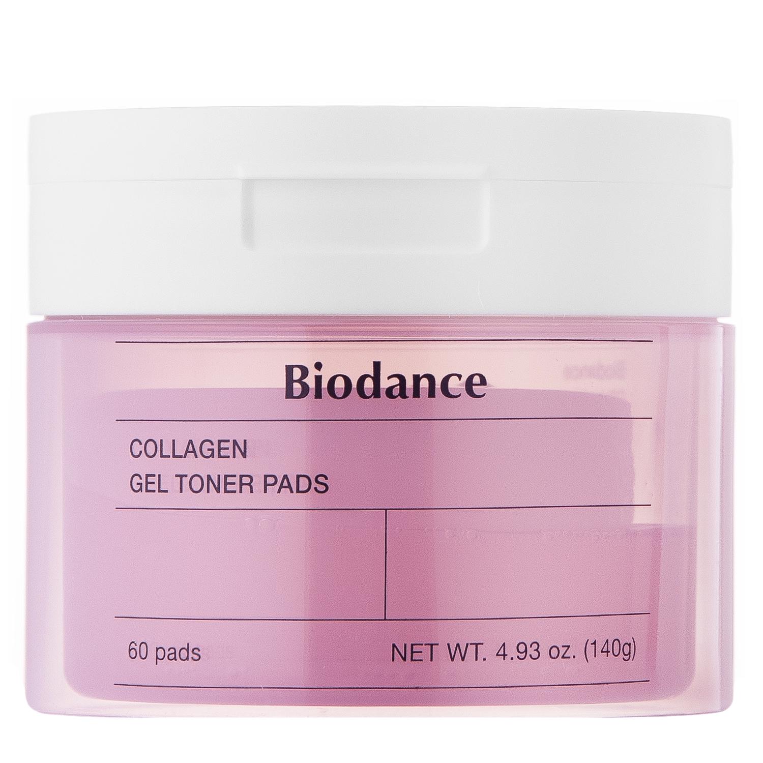 Педи зміцнювальні колагенові для обличчя 60шт, Biodance Collagen Gel Toner Pads
