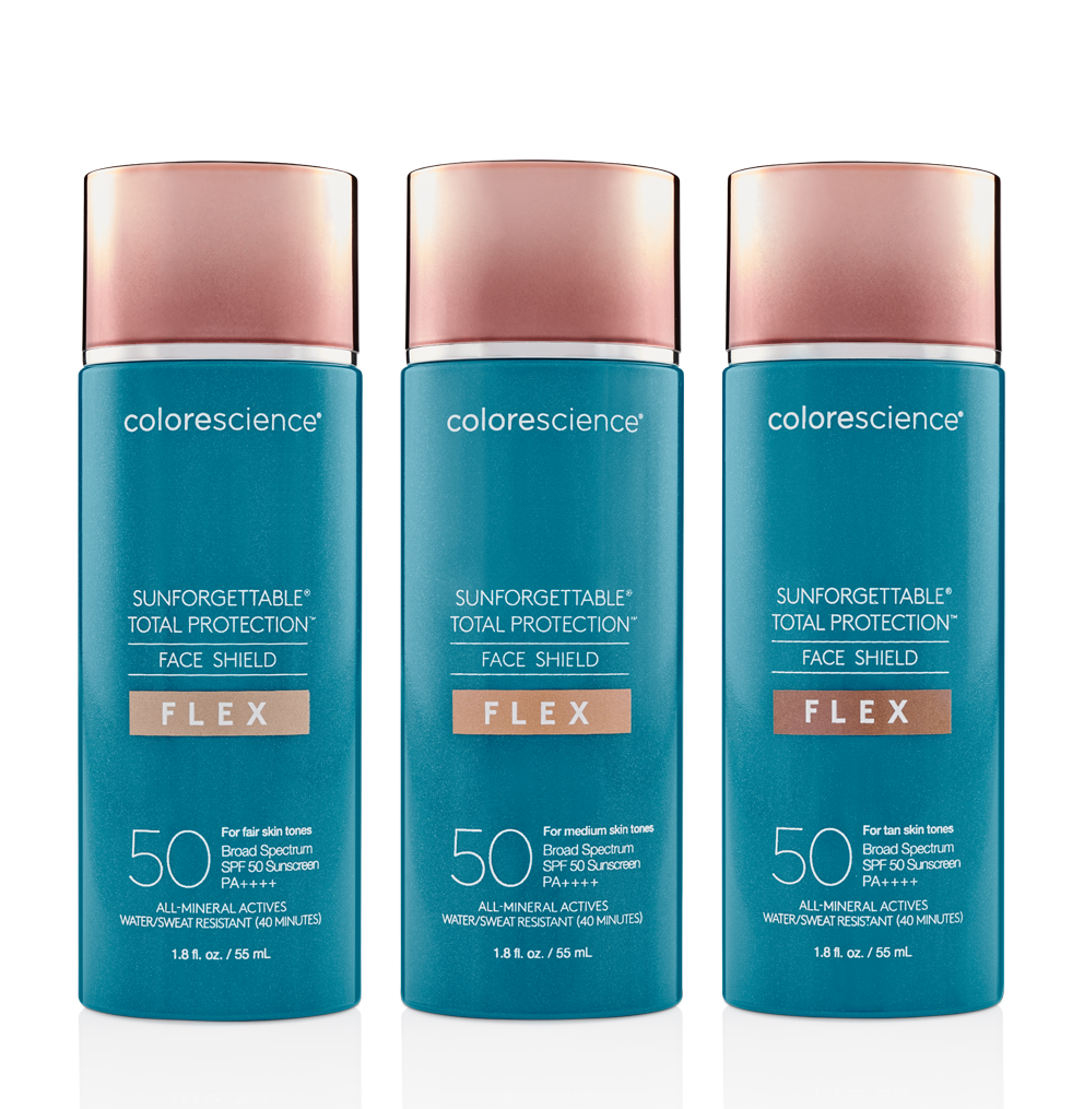 Крем сонцезахисний для обличчя з тінтом SPF 50 Colorescience Sunforgettable Total Protection Face Shield Flex SPF 50, 55 мл
