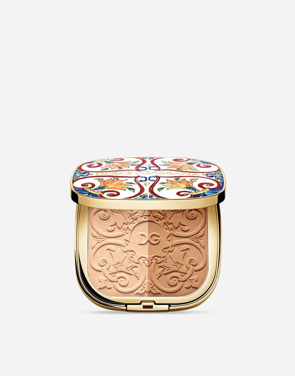 Палетка для обличчя (хайлайтер-рум'яна) Solar Glow Illuminating Powder Duo Dolce&Gabbana 3 Golden Sand