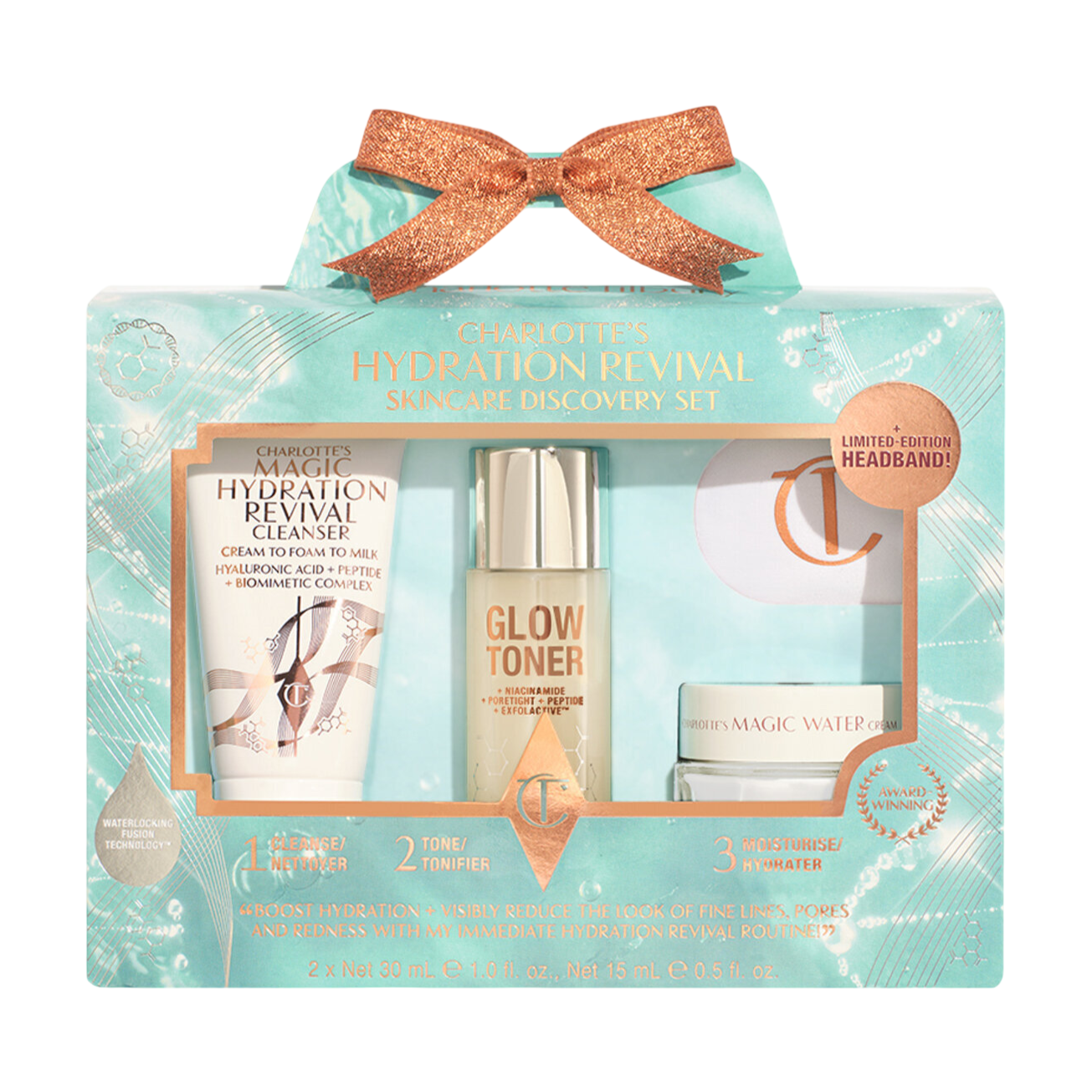 Набір для зволоження та відновлення шкіри Charlotte Tilbury Charlotte’s Hydration Revival Skincare Discovery Set