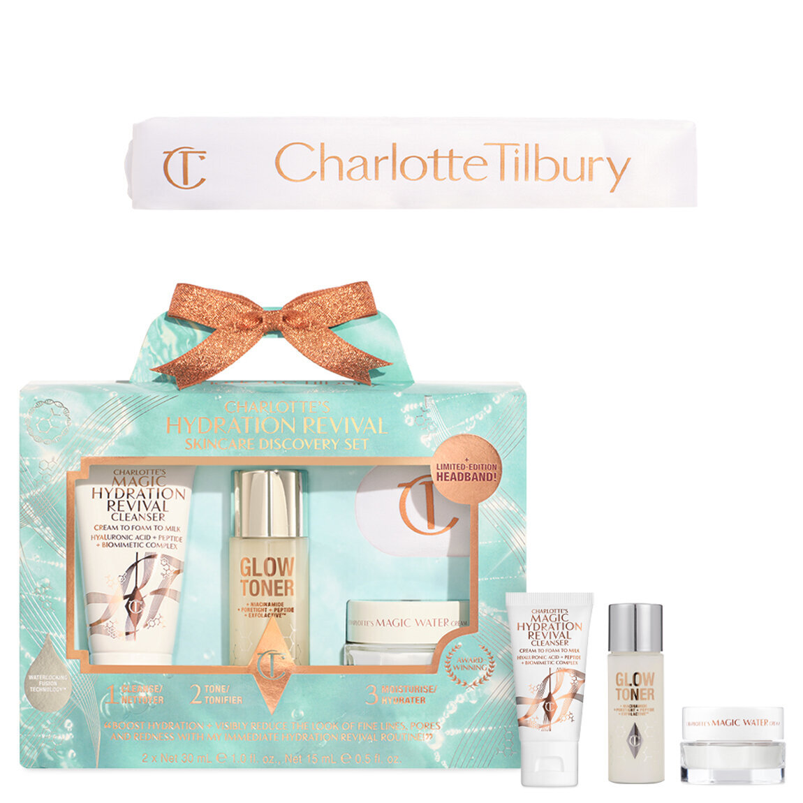Набір для зволоження та відновлення шкіри Charlotte Tilbury Charlotte’s Hydration Revival Skincare Discovery Set