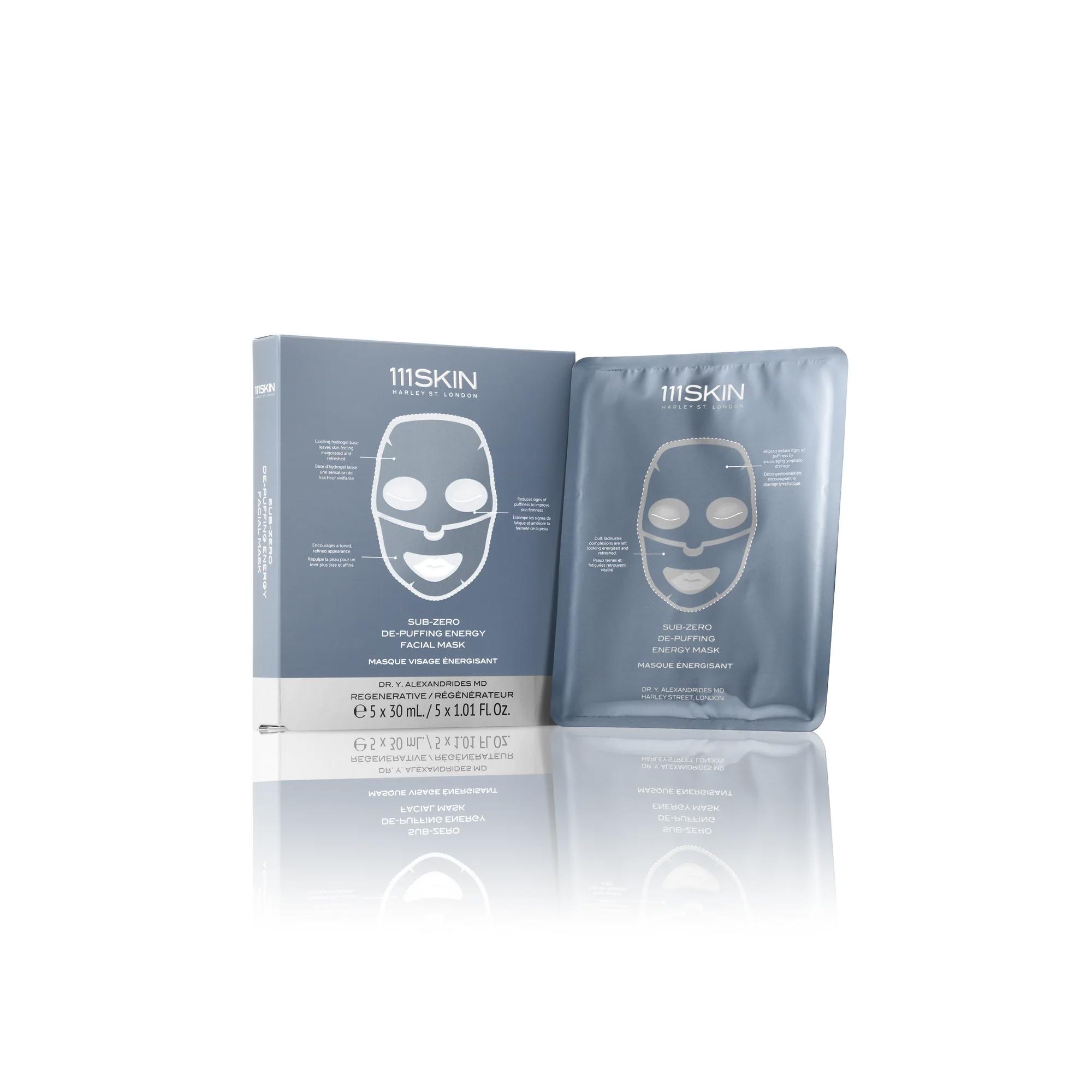 Маска енергетична для обличчя 111Skin Sub Zero De-puffing Energy Mask  - 1 уп. (5 шт)