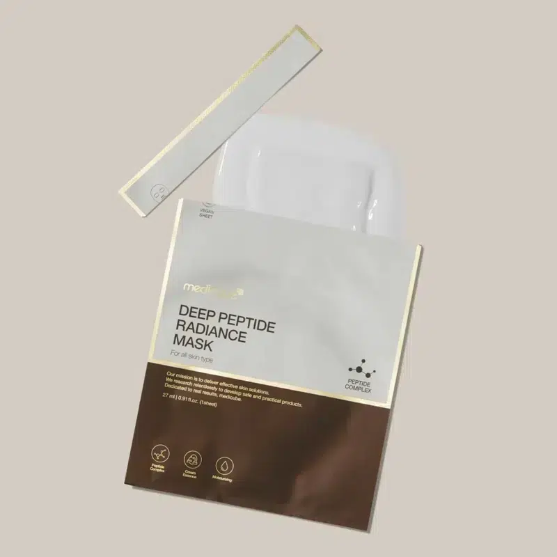 Маска тканинна відновлювальна з пептидами Medicube Deep Peptide Radiance Mask, 27 мл