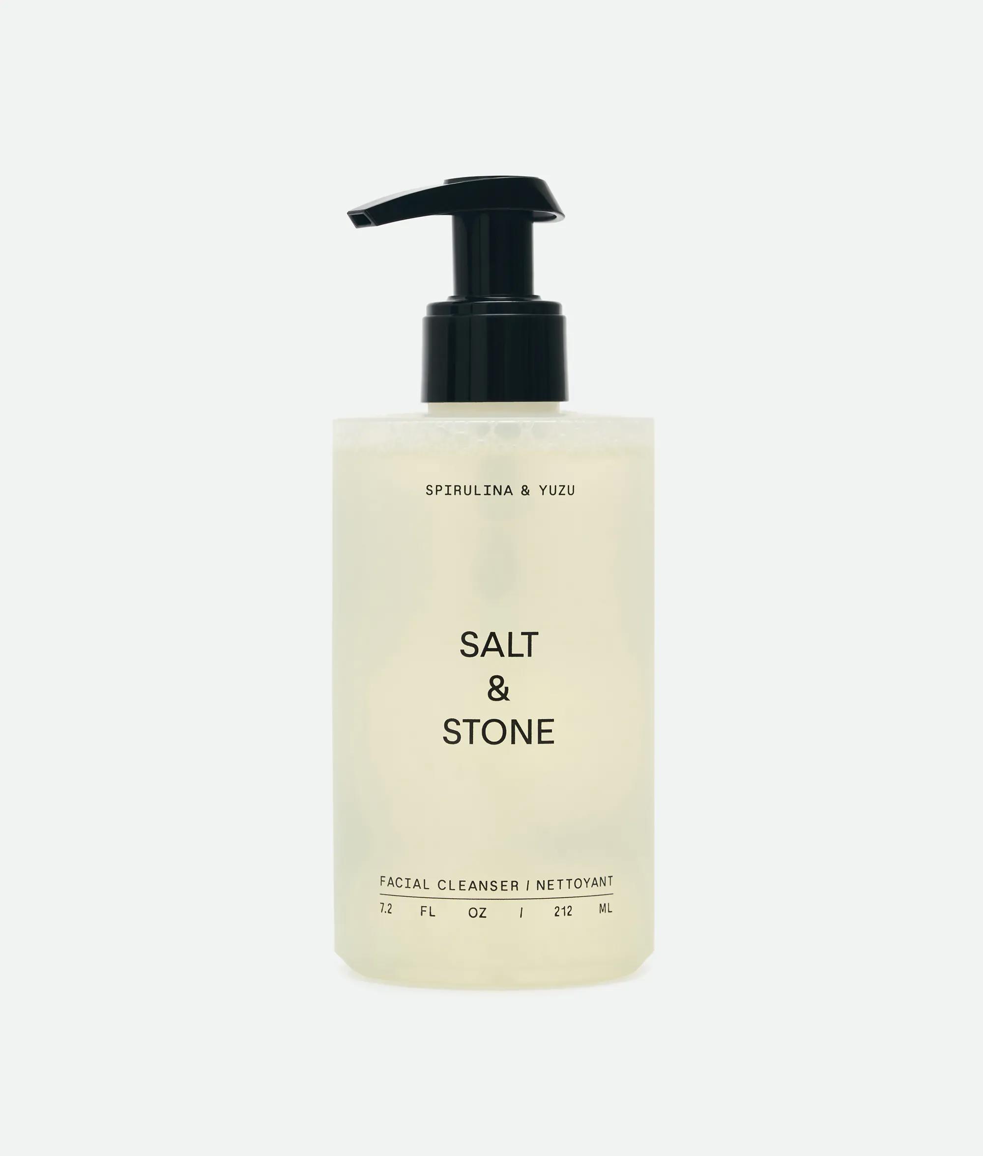 Очищувальний гель для обличчя з морськими водоростями та юзу Salt & Stone Spirulina & Yuzu Facial Cleanser