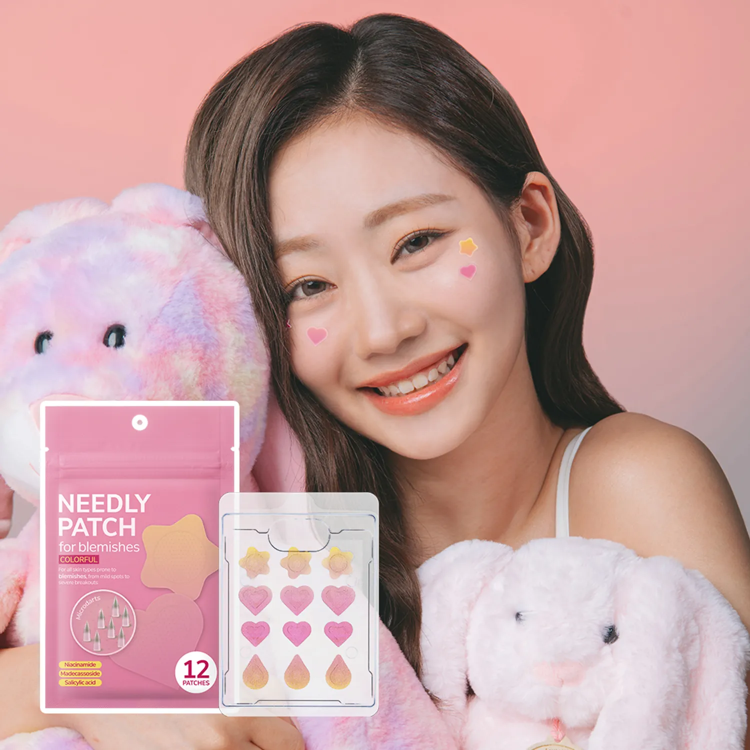 Патчі від акне Needly Patch for Blemishes Colorful, 12 шт