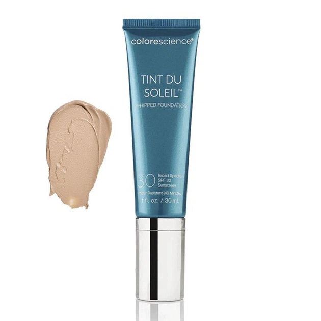 Тональна основа вирівнююча з SPF 30 Colorescience Tint Du Soleil Whipped Foundation, 30 мл