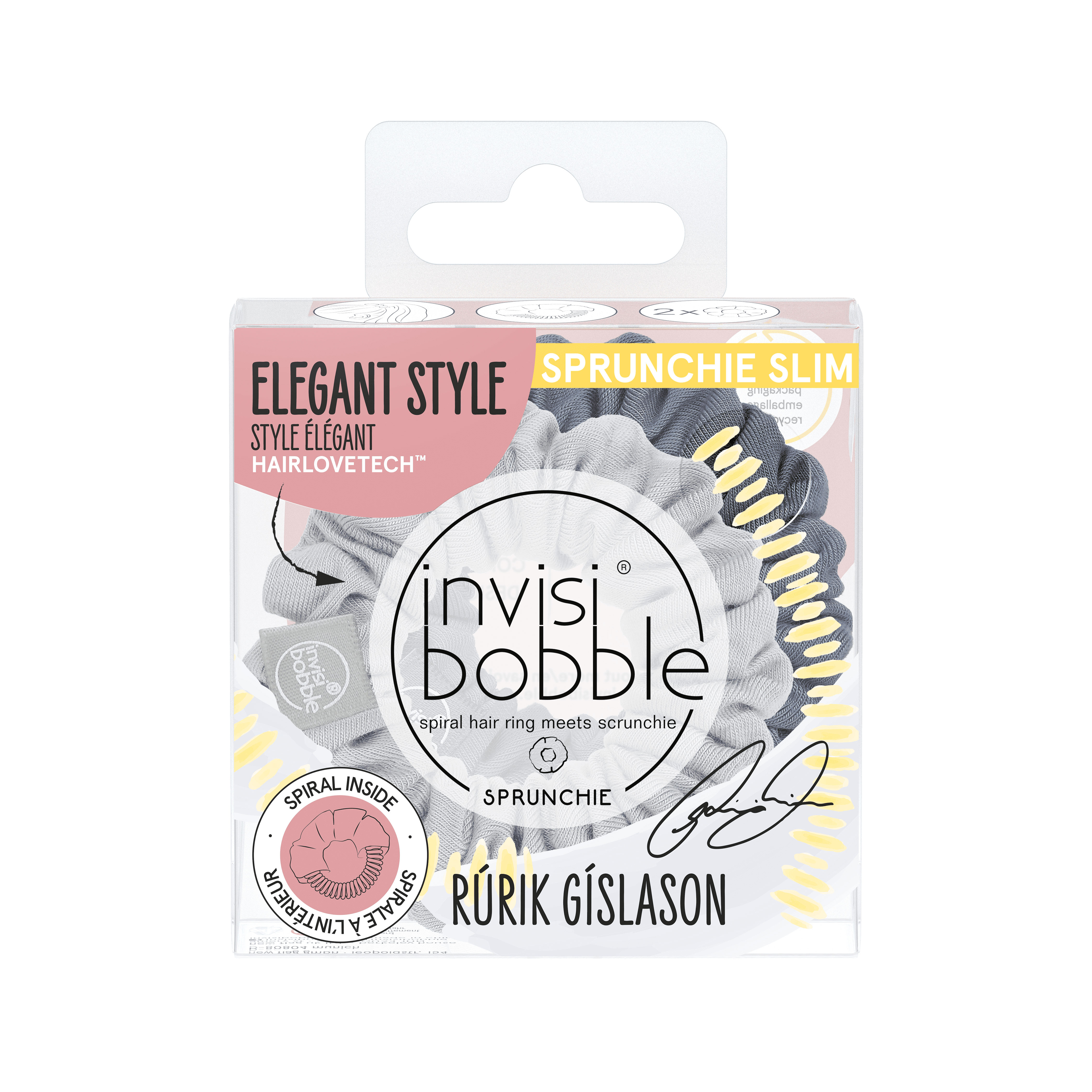 Резинка-браслет для волосся invisibobble Sprunchie Slim Rurik Gislason Feeling Greyt