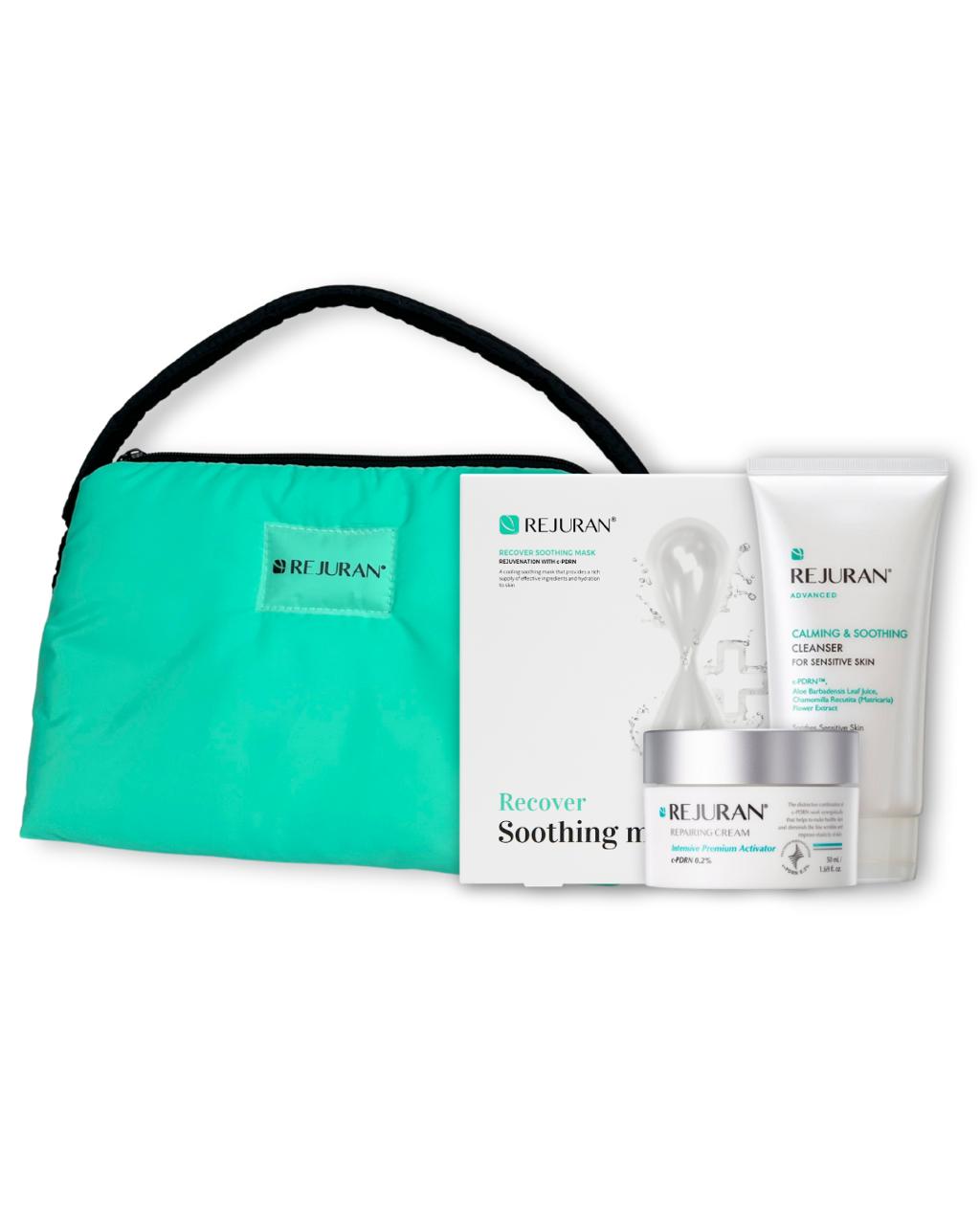 Святковий набір для заспокоєння та відновлення шкіри REJURAN Recovery & Calming Skincare Holiday Set