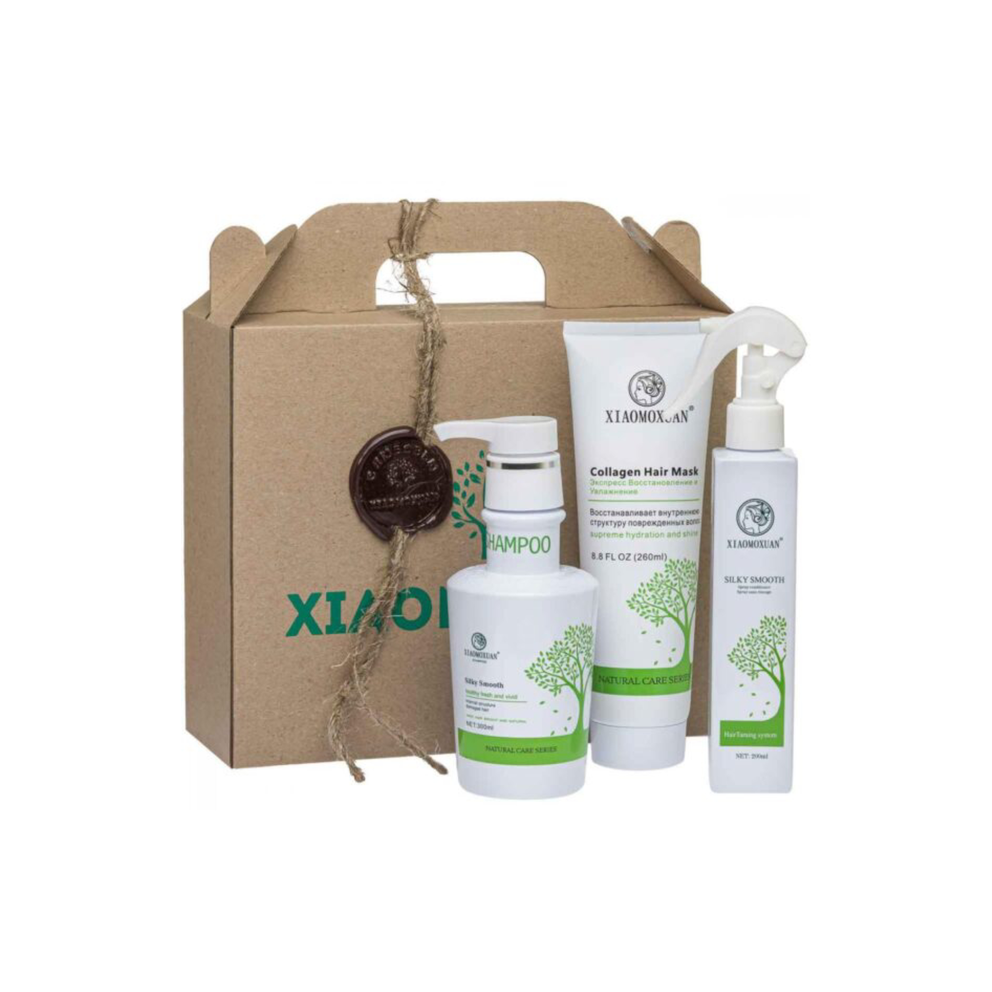 Подарунковий набір для відновлення волосся Xiaomoxuan Collagen Hair Set №3 