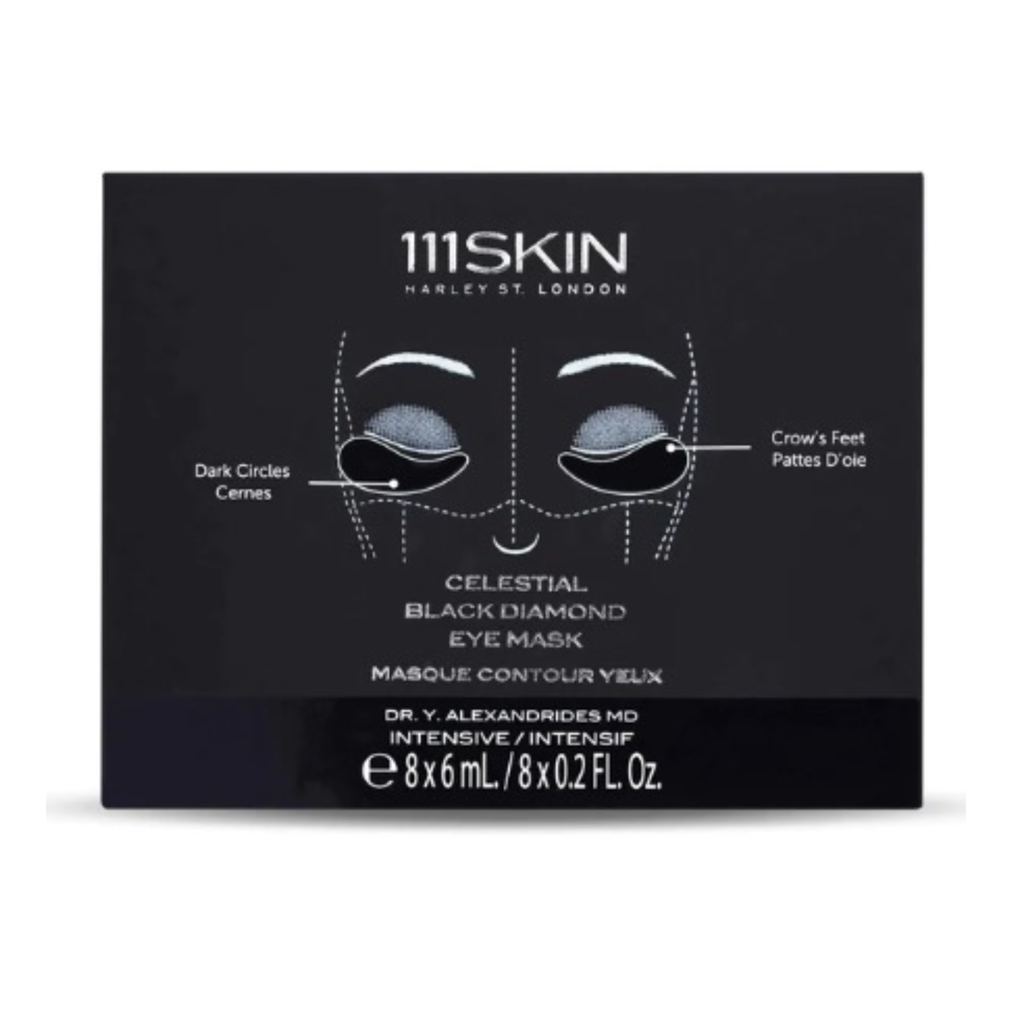 Маска для боротьби зі зморшками і зневодненням навколо очей 111Skin Celestial Black Diamond Eye Mask