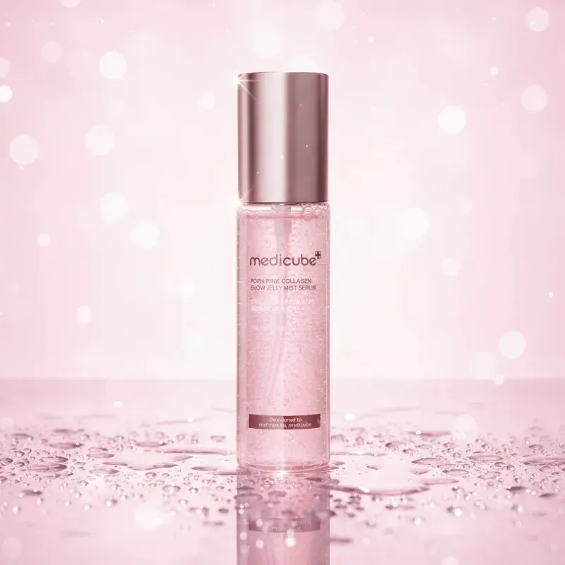 Сироватка-міст для обличчя зволожувальна з PDRN та колагеном Medicube PDRN Pink Collagen Glow Jelly Mist Serum, 100 мл