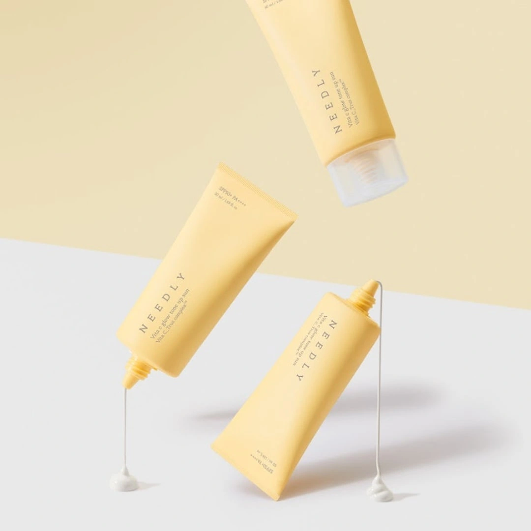 Сонцезахисний крем для обличчя Needly Vita C Glow Tone-Up Sun SPF50+ PA++++