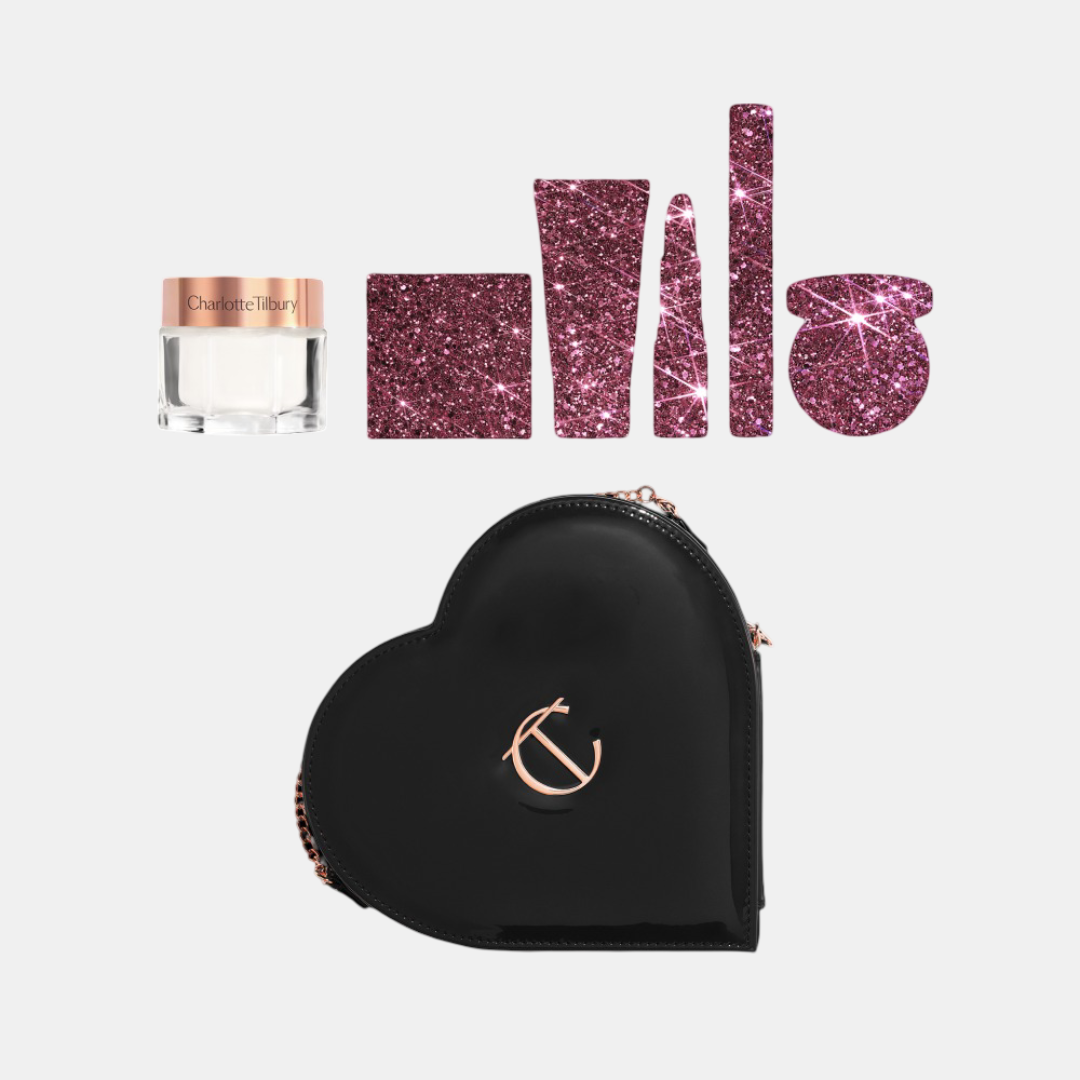 Косметичка + містична підбірка продуктів Charlotte Tilbury Mystery Box & L.o.v.e. Bag Duo