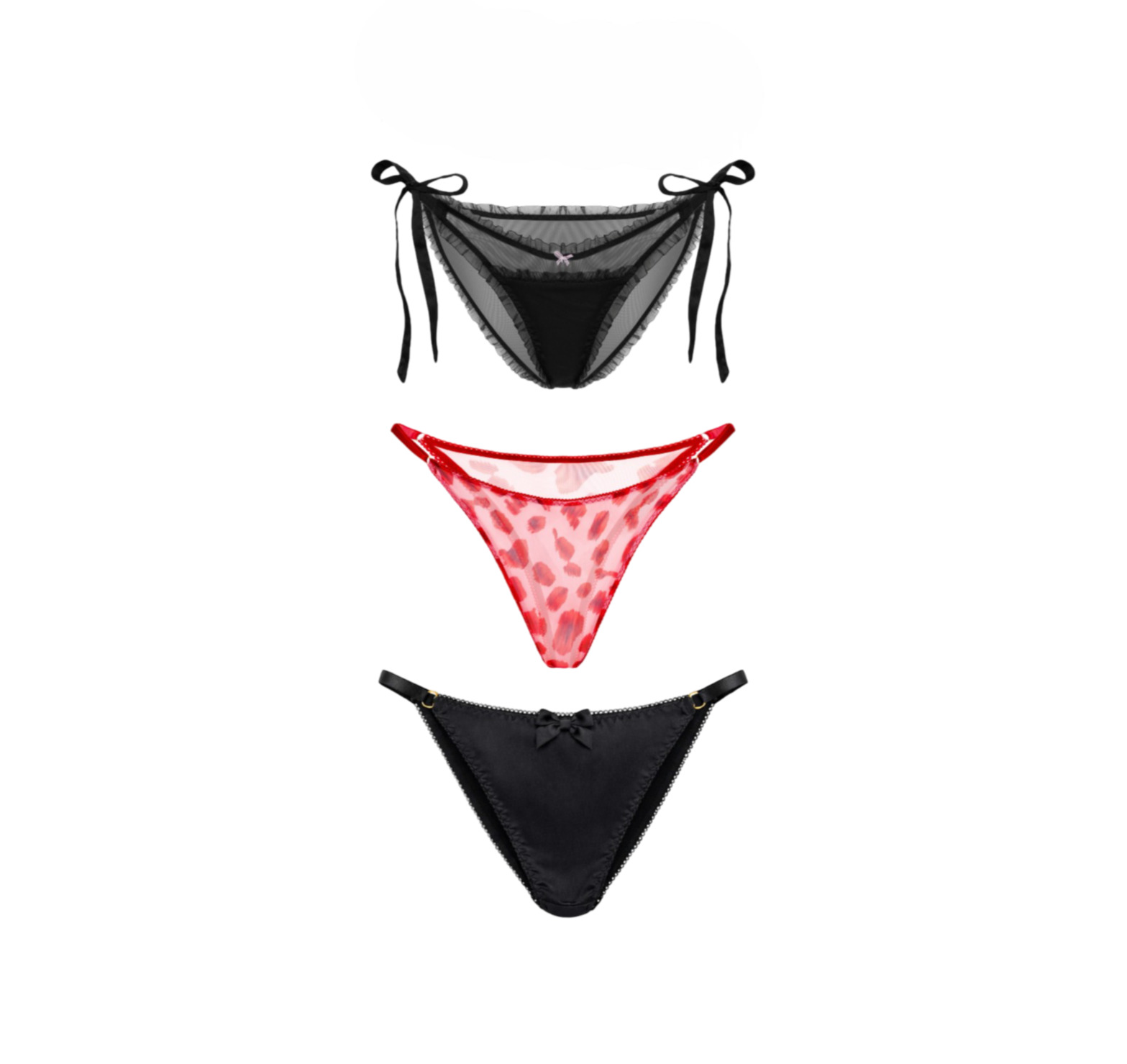 Набір трусиків із принтом Silky Dreams × Dunyaha Dreamy Panties Set - XS-S