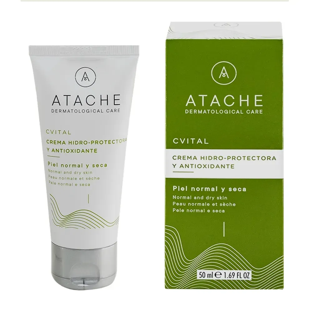Антиоксидантний крем для нормальної та сухої шкіри ATACHE  C Vital Hydroprotective Cream, 50 мл
