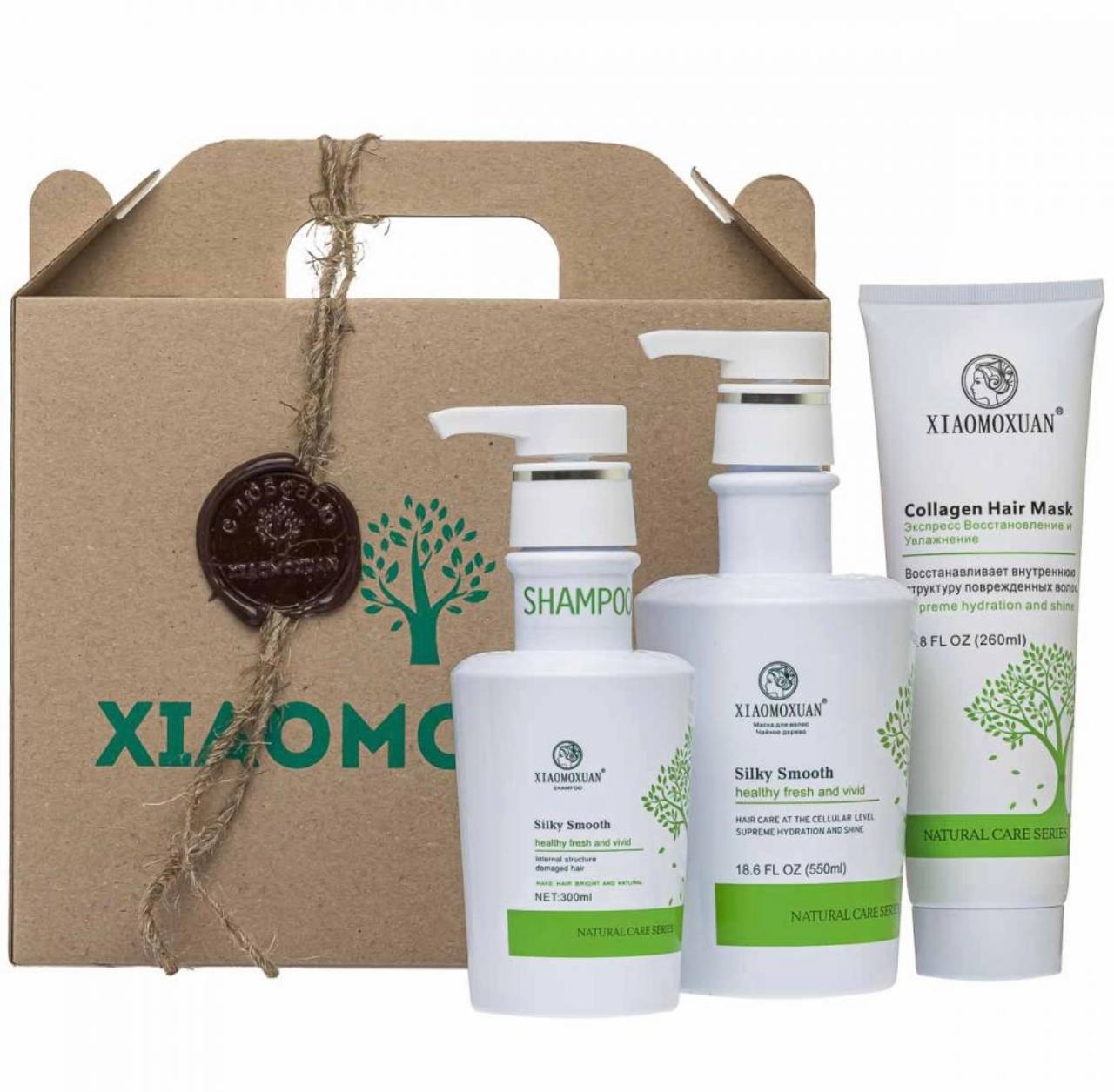 Подарунковий набір для зволоження волосся Xiaomoxuan  Collagen Hair Set №2  