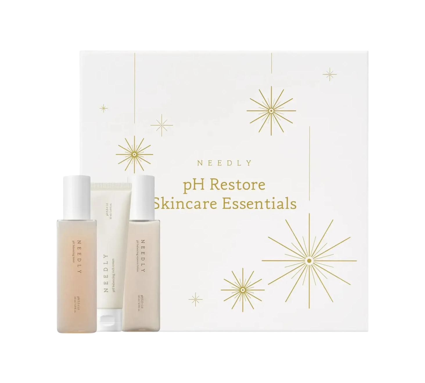 Набір для відновлення pH-балансу шкіри Needly pH Restore Skincare Essentials, 3 в 1