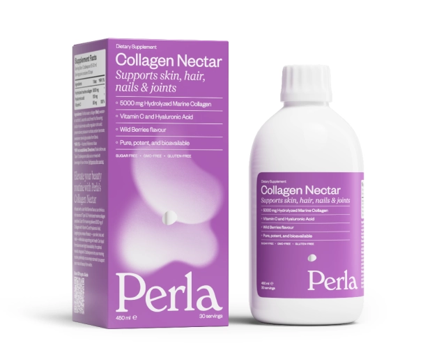 Напій колагеновий зі смаком лісових ягід Perla Helsa Collagen Nectar, 450 мл - 