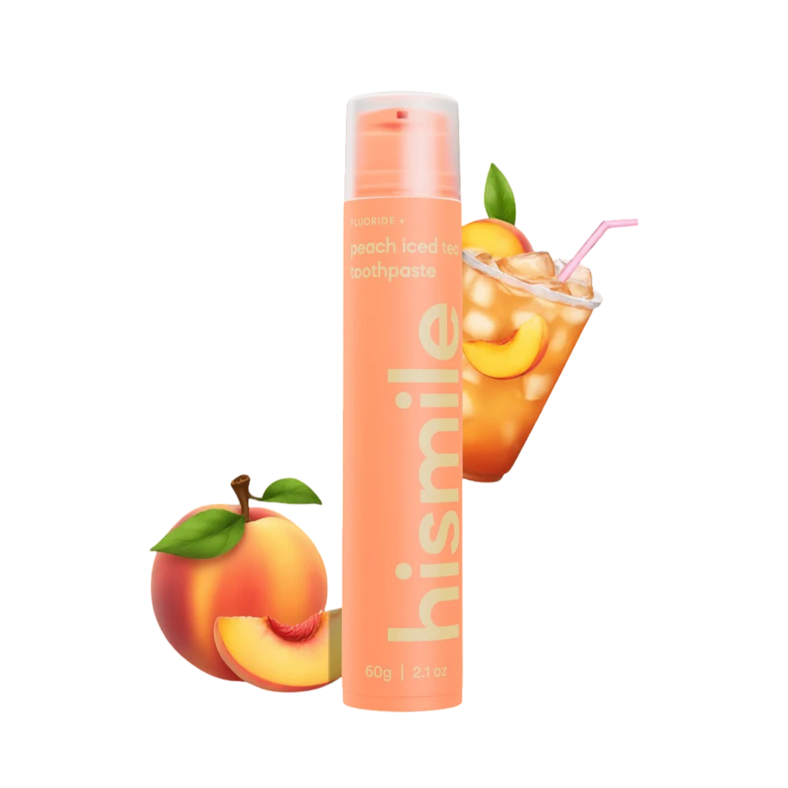 Зубна паста зі смаком холодного персикового чаю Hismile Peach Iced Tea Toothpaste 60 г