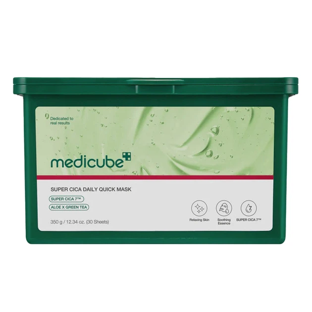 Маска тканинна заспокійлива Medicube Super Cica Daily Quick Mask, 30 шт