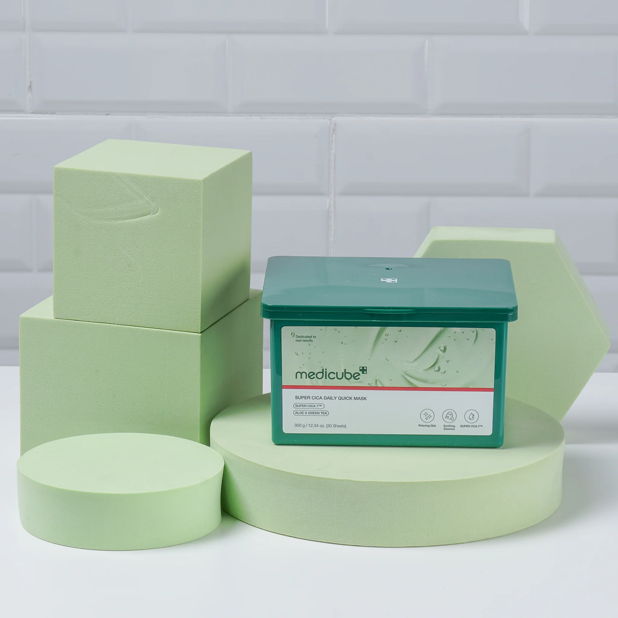Маска тканинна заспокійлива Medicube Super Cica Daily Quick Mask, 30 шт
