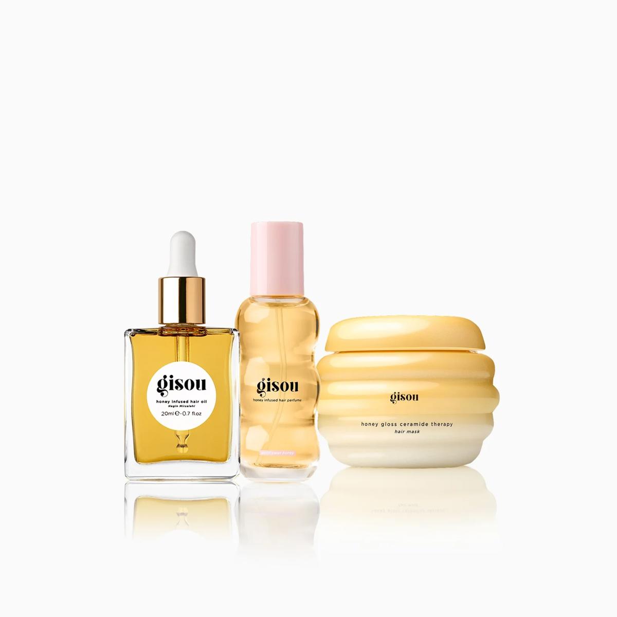 Набір тріо для волосся Gisou Glow On The Go Trio