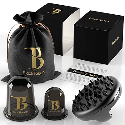 Антицелюлітні вакуумні баночки для тіла BLACKTOUCH