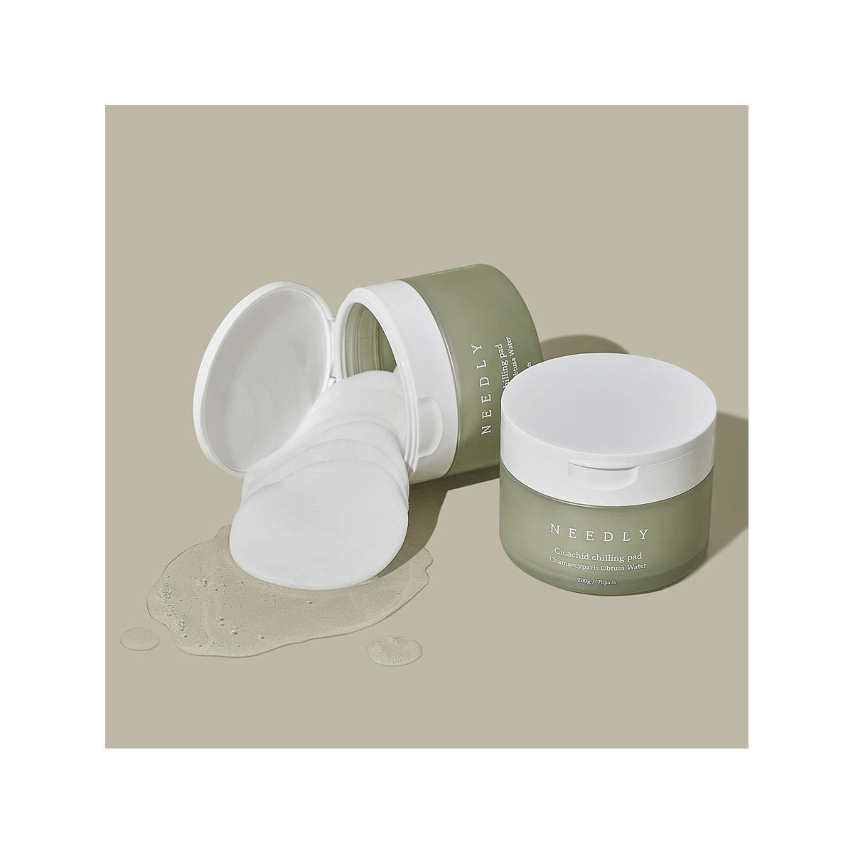 Тонер-пади для заспокоєння шкіри Needly Cicachid Chilling Pad, 70 шт