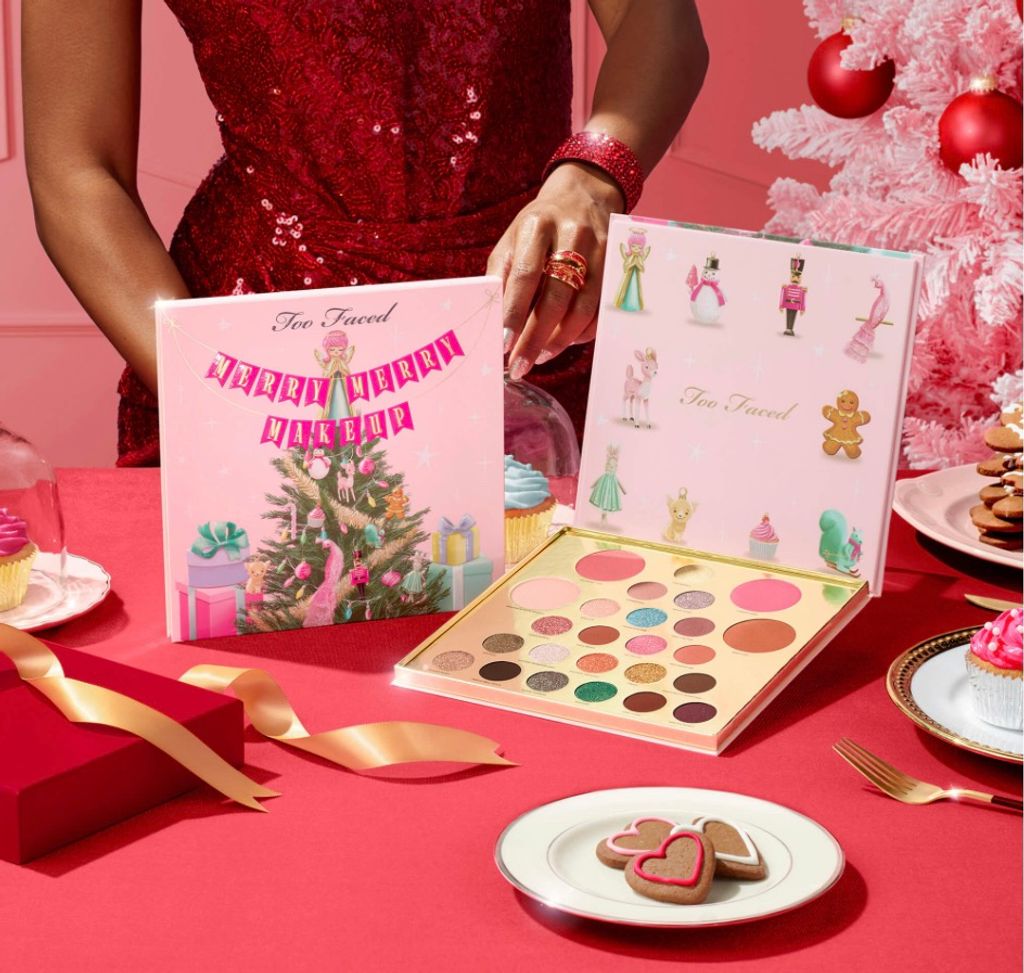 Палетка для облича,та очей Too Faced Limited Edition Merry Merry Makeup Eyeshadow Palette