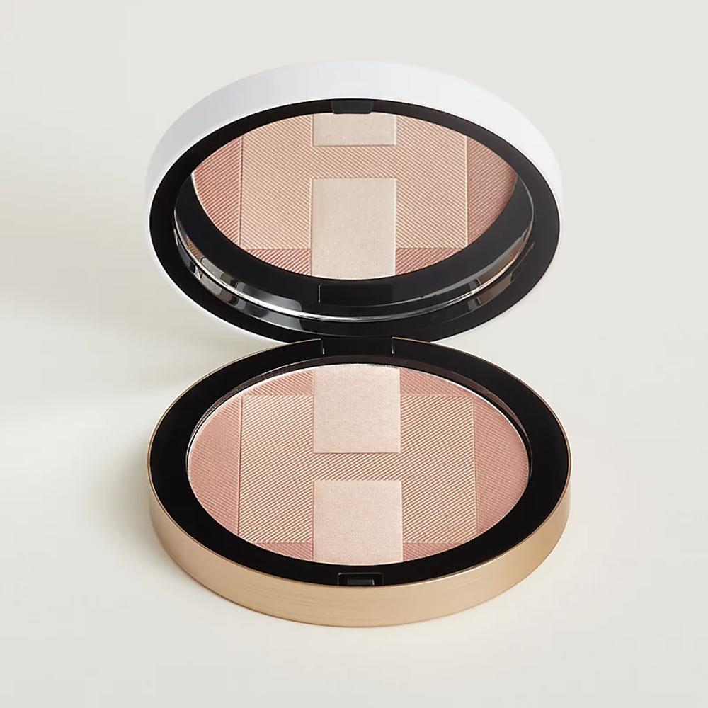 Мінеральна пудра-хайлайтер Hermes H Trio iridescent mineral powder - 01 – Rose Atacama