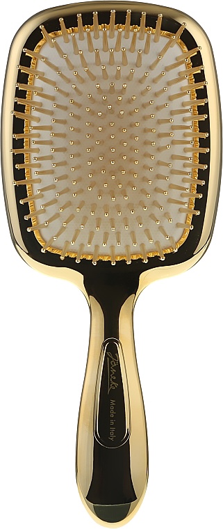 Janeke Hairbrush With Mirror Gold Щётка для волос с зеркалом золото