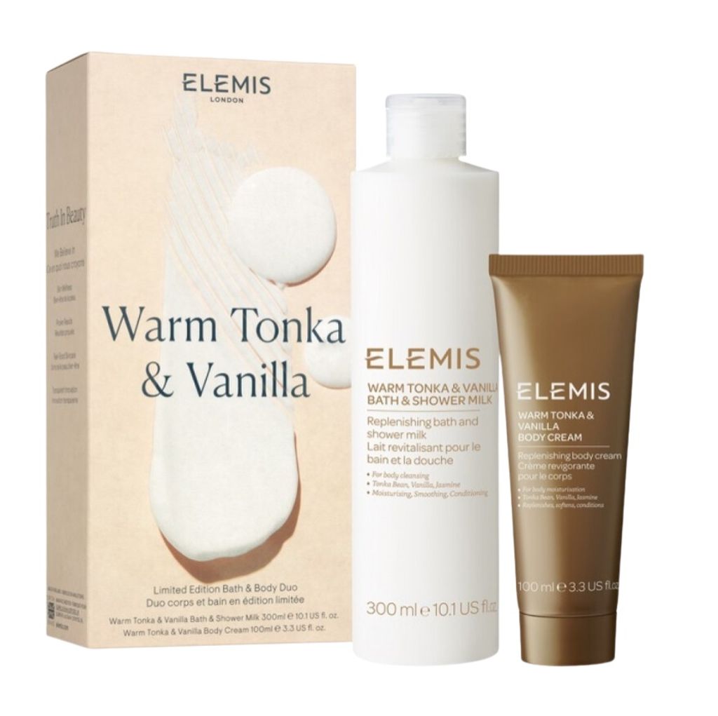 Набір Дует для тіла Ароматний Мигдаль і Ваніль - Kit: Warm Tonka & Vanilla Body Duo (ELEMIS)