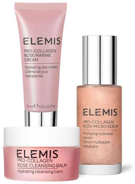 Набір косметики для обличчя Elemis Pro-Collagen Rose Plumping Routine