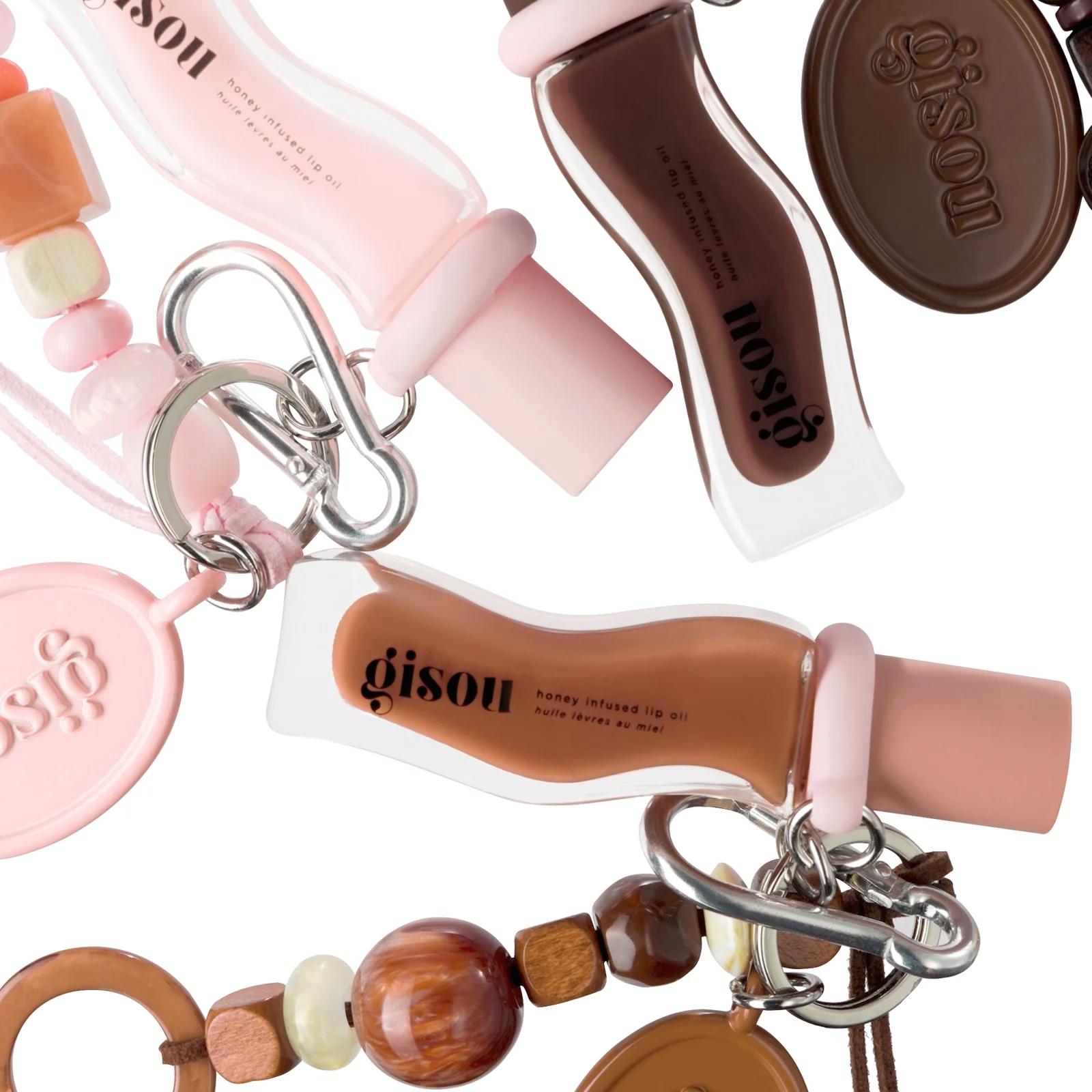 Блиск для губ з ланцюжком Gisou Beaded Lippie Chain Bundle