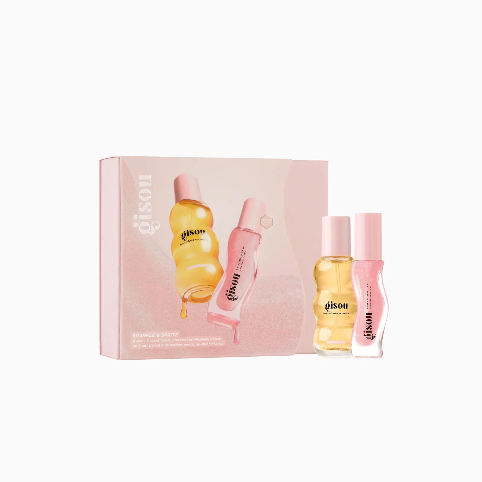 Набір лімітований парфюм та блиск для губ Gisou Sparkle & Spritz