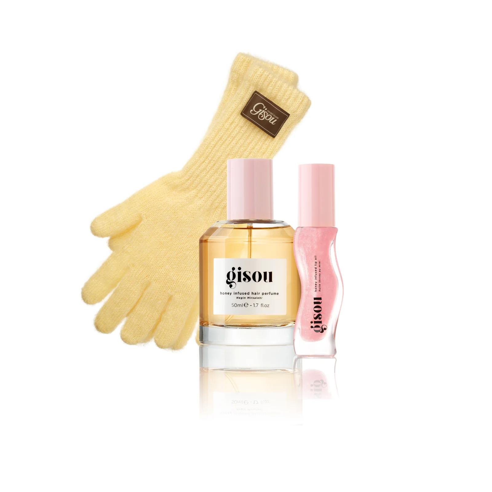 Набір лімітований з рукавичками Gisou The Honey Luxe Glow Kit