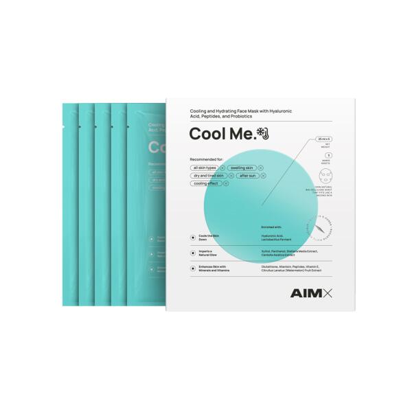 Набір охолоджуючих масок для обличчя, 5шт AIMX Cool Me Cooling Face Mask 