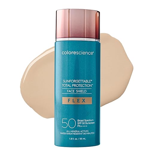 Крем сонцезахисний для обличчя з тінтом SPF 50 Colorescience Sunforgettable Total Protection Face Shield Flex SPF 50, 55 мл - Fair