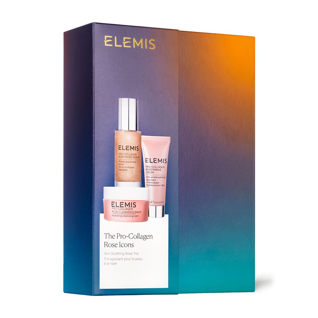 Подарункове легендарне тріо для обличчя Про-Колаген Троянда The Pro-Collagen Rose Icons ELEMIS