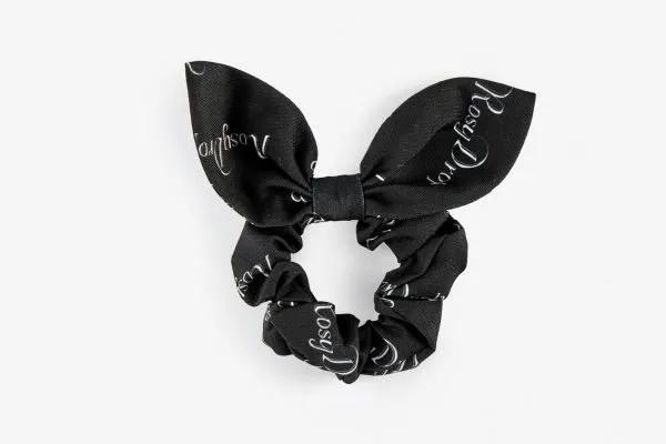 Резинка для волосся чорна Rosy Drop