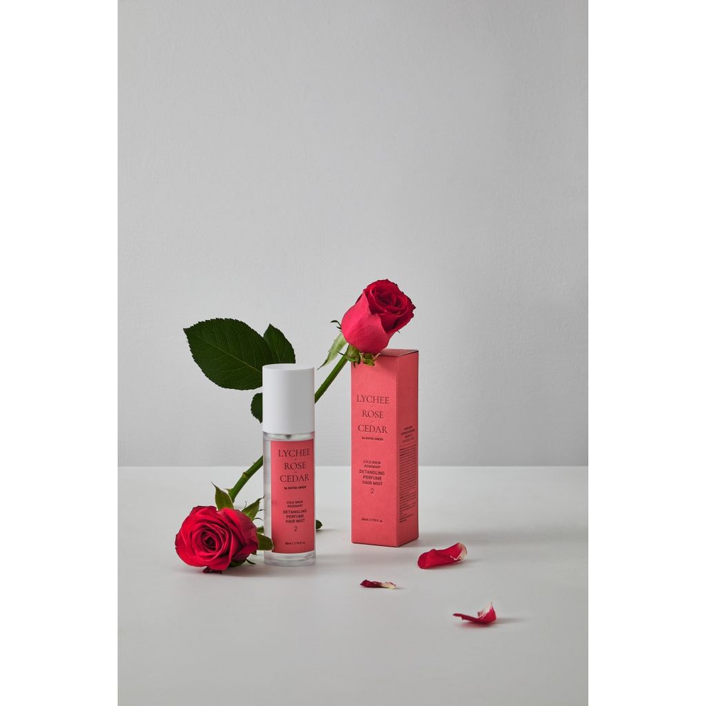 Парфумований міст для волосся лічі-троянда-кедр Rated Green  Detangling Perfume Hair Mist Lychee-Rose-Cedar 80 мл