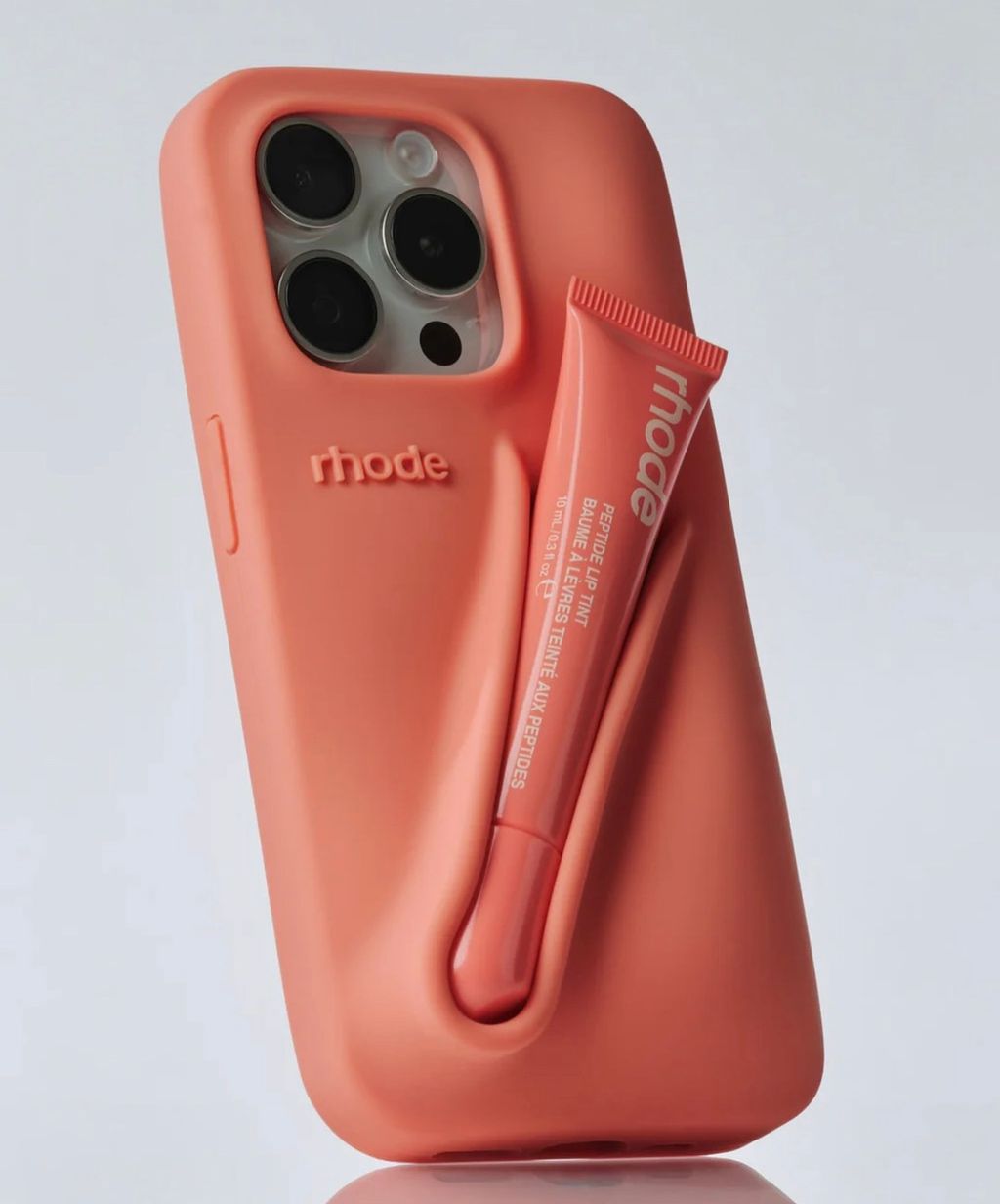 NEW RHODE Кейс для iPhone Peach pit SUMMER LIP CASE